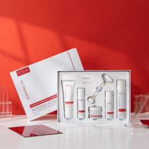 ESTELIN 5X Ceramide Barrier Repairing Skin Care Set + Face Roller