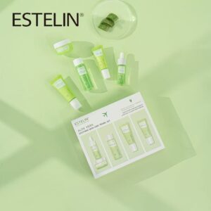 ESTELIN Aloe Vera Soothing Skin Care Travel Set with SPF50