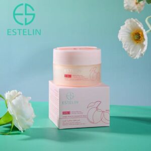 Estelin Sweet Peach Cleansing Balm – 3-in-1 Makeup Remover & Brightening Cleansing Balm (100g)