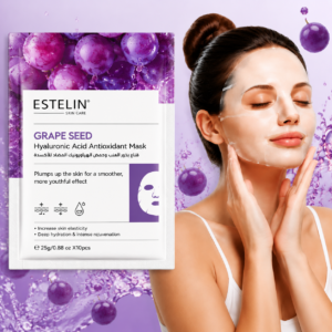 Estelin Grape Seed Hyaluronic Acid Antioxidant Sheet Mask (10 Pieces)