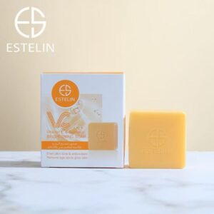 Estelin Vitamin C & Turmeric Brightening Soap – Glow & Even Skin Tone Beauty Bar (100g)