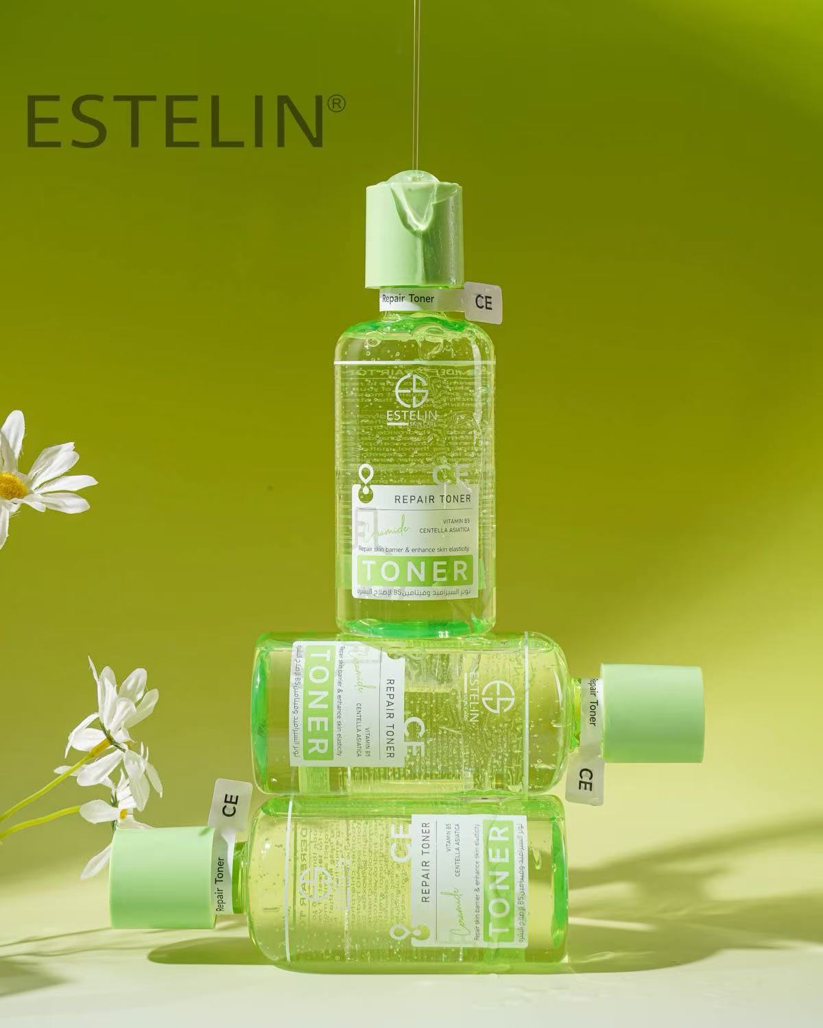 Estelin Ceramide & Vitamin B5 Repair Essence Toner – Barrier Repair & Hydrating Toner (400ml)