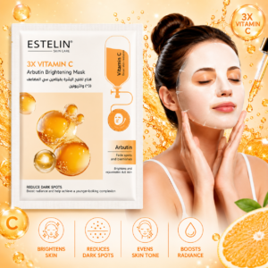Estelin 3X Vitamin C Arbutin Brightening Mask x10 sheets