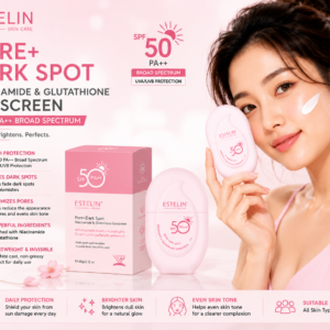 ESTELIN Pore + Dark Spot Niacinamide & Glutathione Sunscreen SPF50 PA++ 60g