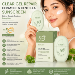 ESTELIN Clear Gel Repair Ceramide & Centella Sunscreen SPF50 PA++ 60g